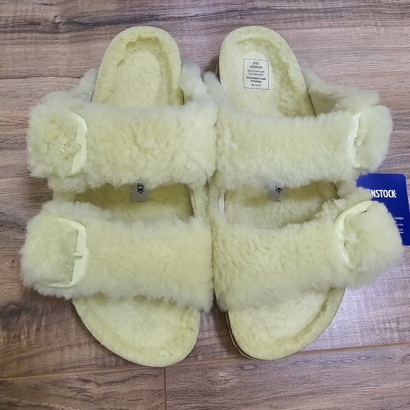 BIRKENSTOCK ARIZONA BIG BUCKLE TEDDY OS, Popcorn, size US 8 - Picture 2 of 13